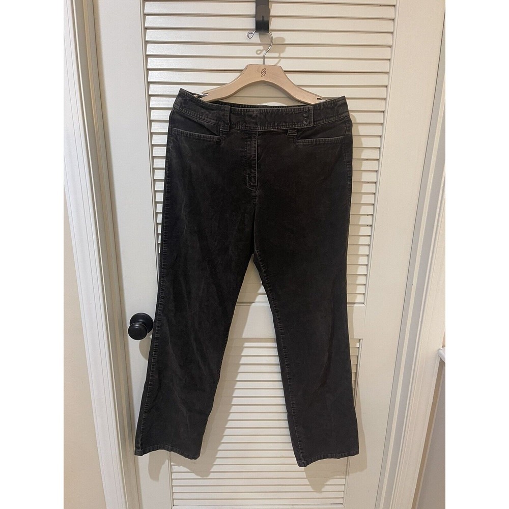 Vintage 90’s Talbots Women’s Brown Corduroy High Rise Straight Leg Pants Size 12